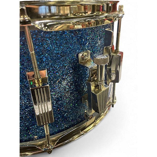 Used TAMA 14X7 Superstar Snare BLUE SPARKLE Drum
