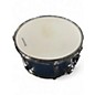 Used TAMA 14X7 Superstar Snare BLUE SPARKLE Drum