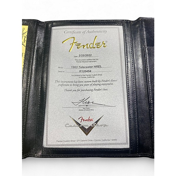 Used Fender Custom Shop 1963 Telecaster HREL Dirty Shell Pink Solid Body Electric Guitar