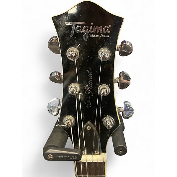 Used Tagima TLP-FLAMED Candy Apple Red Solid Body Electric Guitar