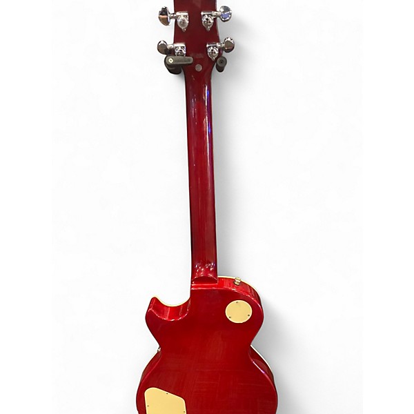 Used Tagima TLP-FLAMED Candy Apple Red Solid Body Electric Guitar