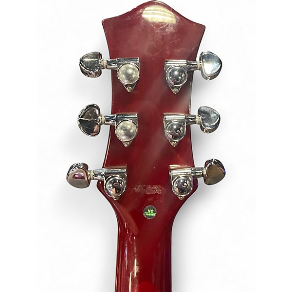 Used Tagima TLP-FLAMED Candy Apple Red Solid Body Electric Guitar