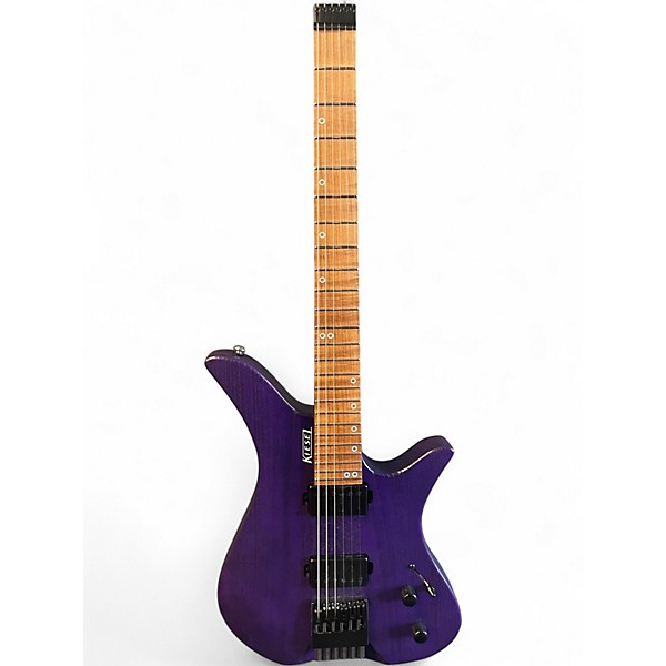Used Kiesel Thanos Trans Purple Solid Body Electric Guitar