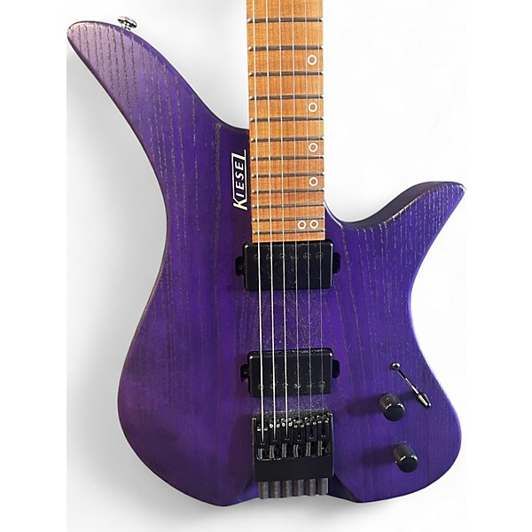 Used Kiesel Thanos Trans Purple Solid Body Electric Guitar