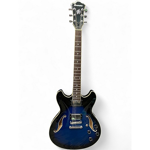 Used Ibanez AS73 Artcore Blue Burst Hollow Body Electric Guitar