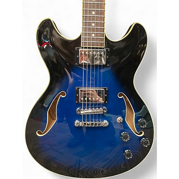Used Ibanez AS73 Artcore Blue Burst Hollow Body Electric Guitar