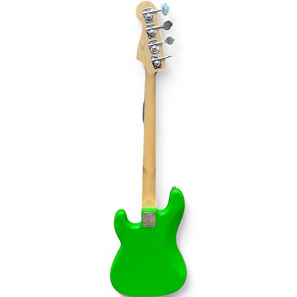 Used Squier Precision Bass LIME GREEN Electric Bass Guitar
