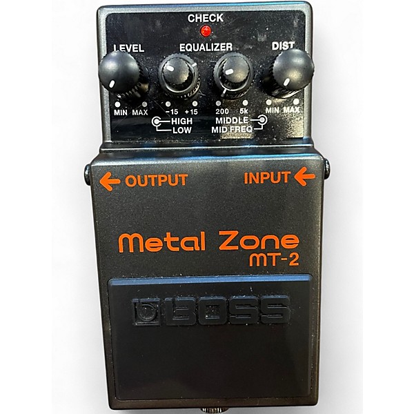 Used BOSS MT2 Metal Zone Distortion Effect Pedal