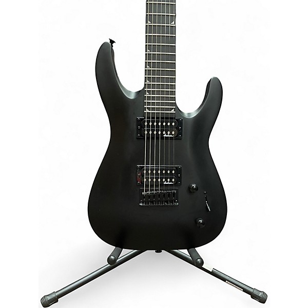 Used Jackson JS22-7 Dinky 7 String Black Solid Body Electric Guitar