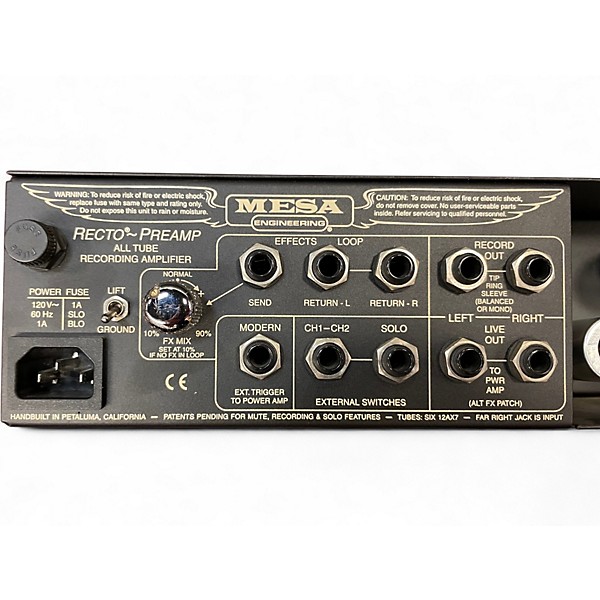 Used MESA/Boogie Recto preamp Guitar Preamp