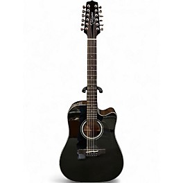 Used Takamine GD30CE-12 Black 12 String Acoustic Electric Guitar