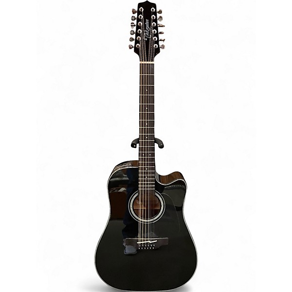 Used Takamine GD30CE-12 Black 12 String Acoustic Electric Guitar