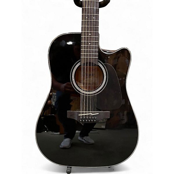 Used Takamine GD30CE-12 Black 12 String Acoustic Electric Guitar