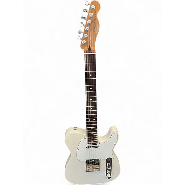 Used Fender Partscaster Antique White Solid Body Electric Guitar