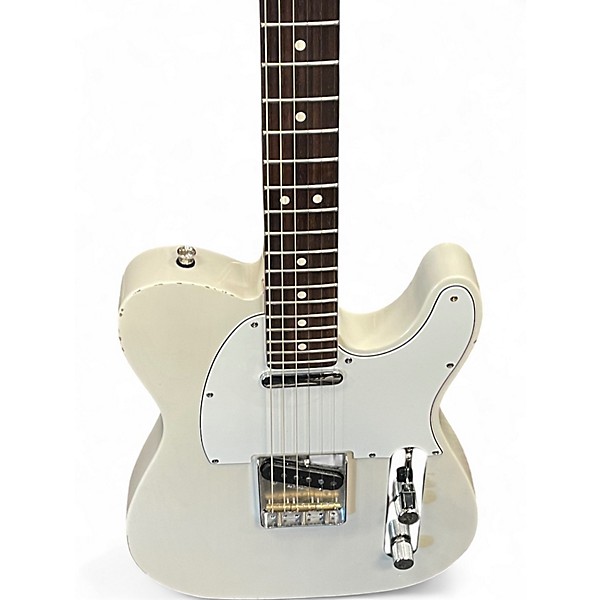 Used Fender Partscaster Antique White Solid Body Electric Guitar