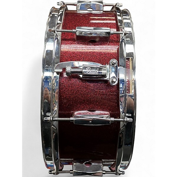 Used Pearl 14in Export Snare Red Sparkle Drum