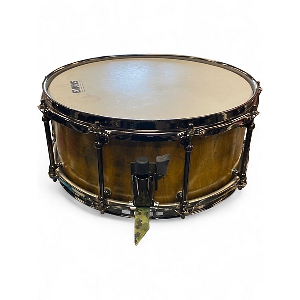 Used OUTLAW DRUMS 6.5X14 maple stave yellow Drum