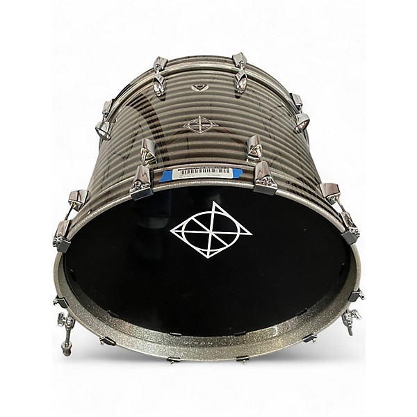 Used Dixon 3 Piece artisan 3 piece shell pack zebra wrap Drum Kit