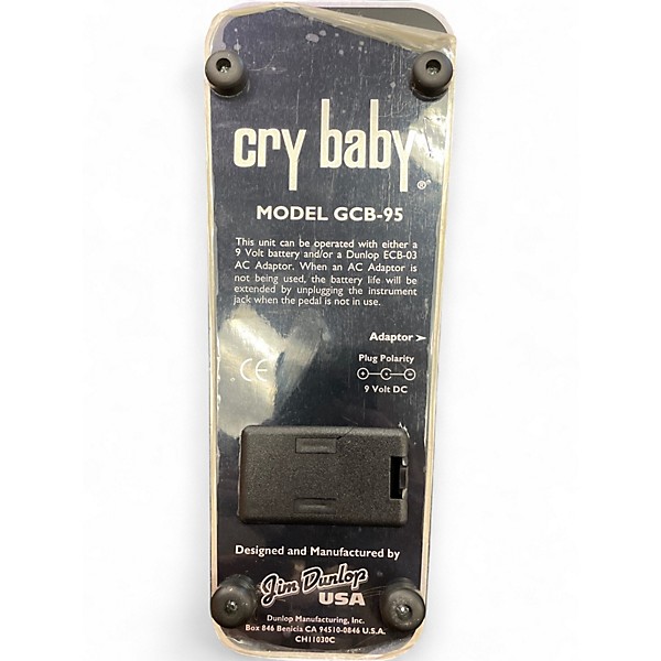 Used Dunlop GCB95 Original Crybaby Wah Effect Pedal