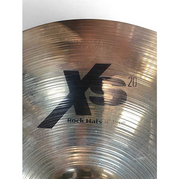 Used SABIAN 14in XS20 Rock Hi Hat Pair Cymbal