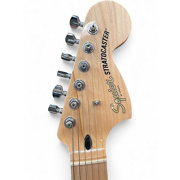 Used Squier STRAT White Solid Body Electric Guitar