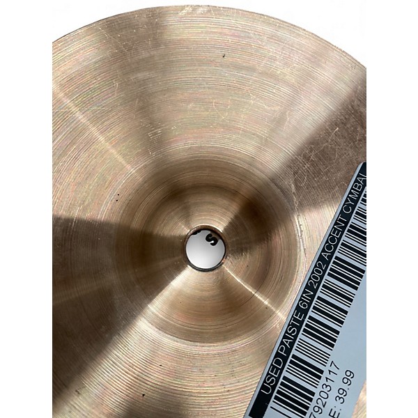 Used Paiste 6in 2002 ACCENT Cymbal