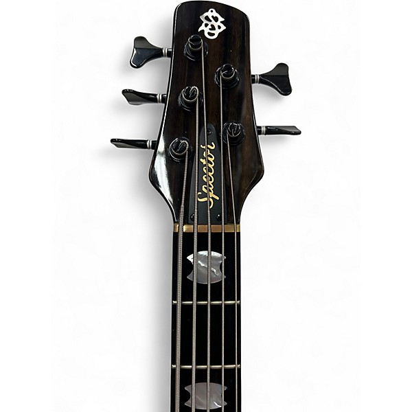 Used 2024 Spector NS5 USA 5 String Black and White Electric Bass Guitar
