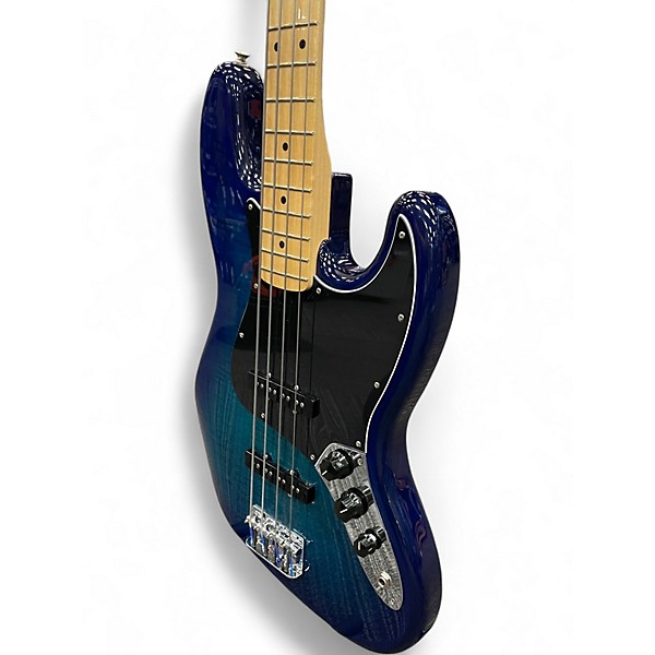 Used Fender Player Jazz Bass Plus Top Blue Burst Electric Bass Guitar