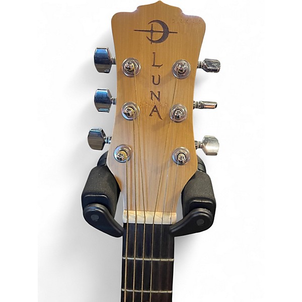 Used Luna WL BAMBOO GAE Natural Acoustic Electric Guitar