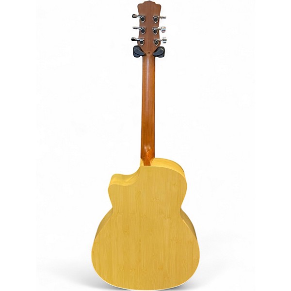 Used Luna WL BAMBOO GAE Natural Acoustic Electric Guitar