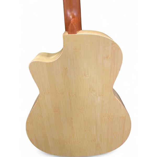 Used Luna WL BAMBOO GAE Natural Acoustic Electric Guitar