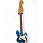 Used Fender Standard Precision Bass Blue Electric Bass Guitar thumbnail