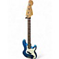Used Fender Standard Precision Bass Blue Electric Bass Guitar
