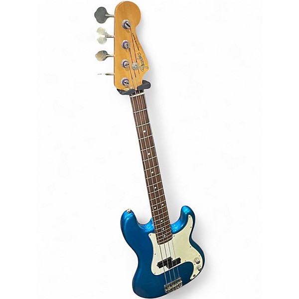 Used Fender Standard Precision Bass Blue Electric Bass Guitar