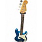 Used Fender Standard Precision Bass Blue Electric Bass Guitar