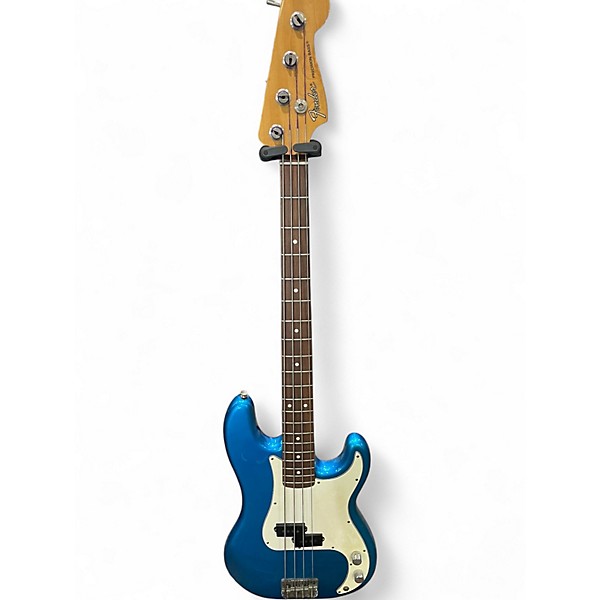 Used Fender Standard Precision Bass Blue Electric Bass Guitar