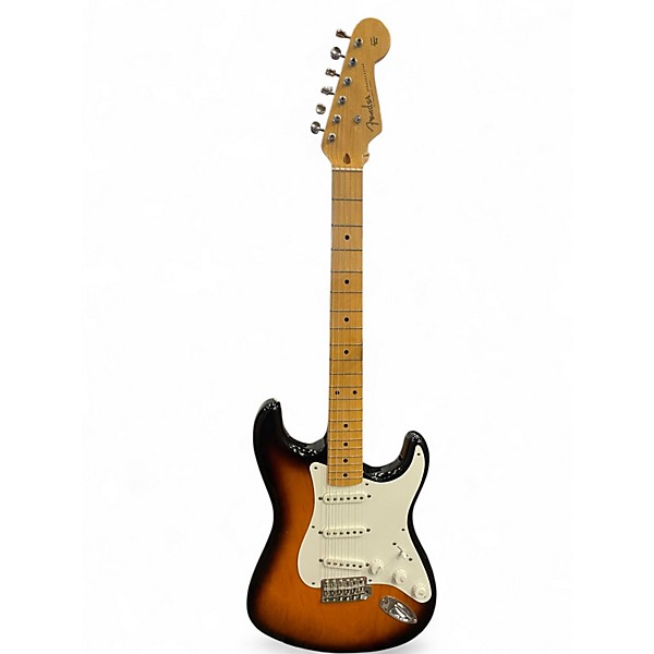 Used 2014 Fender AMERICAN VINTAGE 54 STRATOCASTER 2 Color Sunburst Solid Body Electric Guitar
