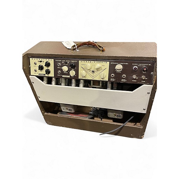 Vintage 1960s Magnatone Stereo Vibrato Tube Guitar Combo Amp