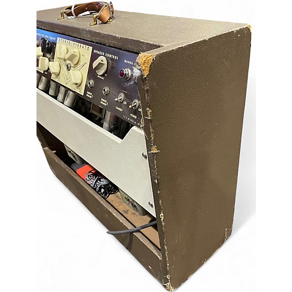 Vintage 1960s Magnatone Stereo Vibrato Tube Guitar Combo Amp