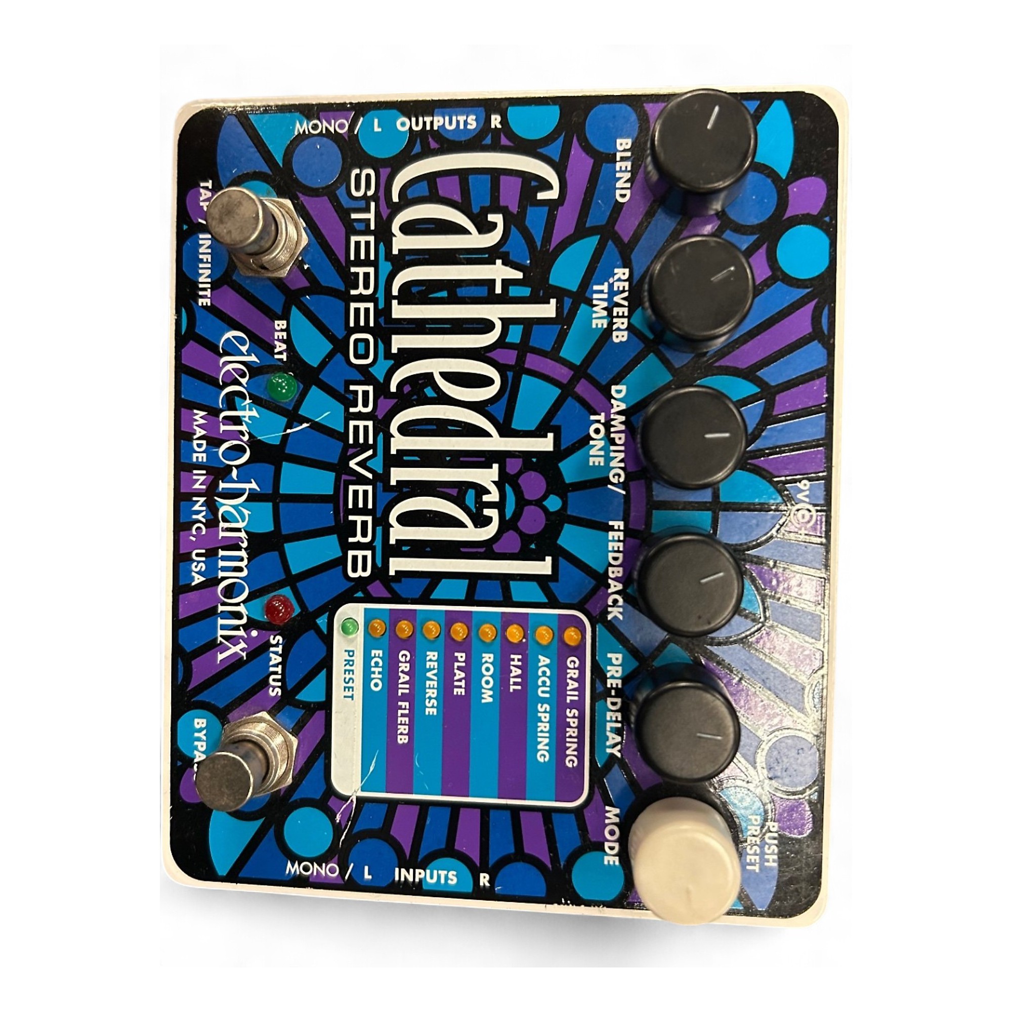 ギター electro harmonix cathedral reverb Electro-Harmonix Cathedral Reverb Guitar Effect Pedal for sale