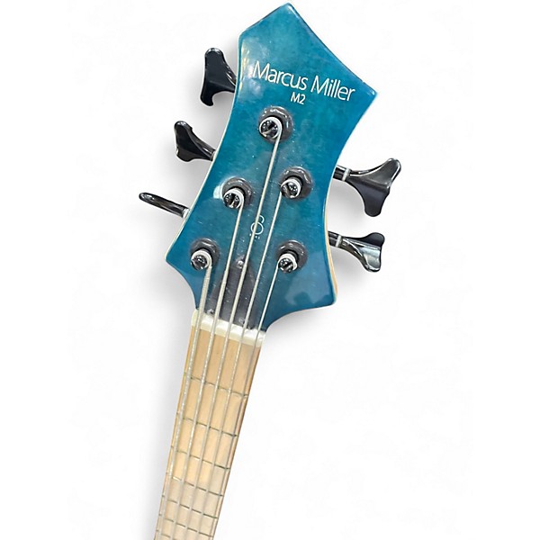 Used Sire Marcus Miller M2 5 String Trans Blue Electric Bass
