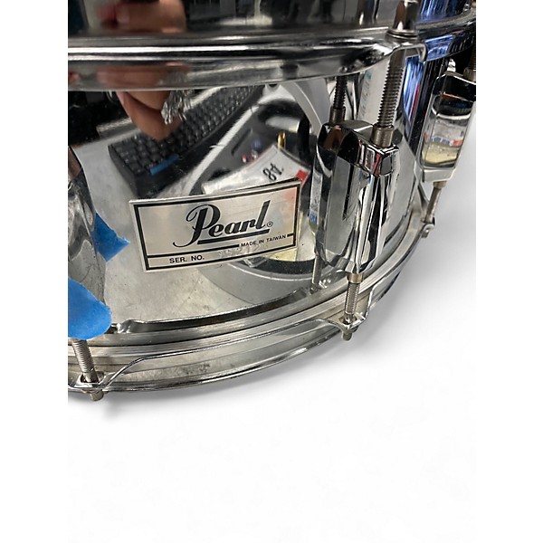 Used Pearl 13in Student Snare Chrome Silver Drum