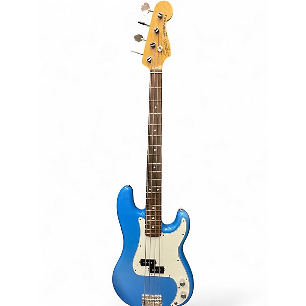 Used Squier MIJ PRECISION BASS Blue Electric Bass Guitar