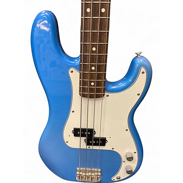 Used Squier MIJ PRECISION BASS Blue Electric Bass Guitar