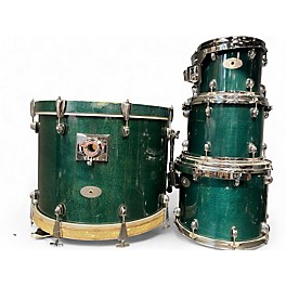 Used Premier 4 Piece Artist Birch Trans Green Drum Kit