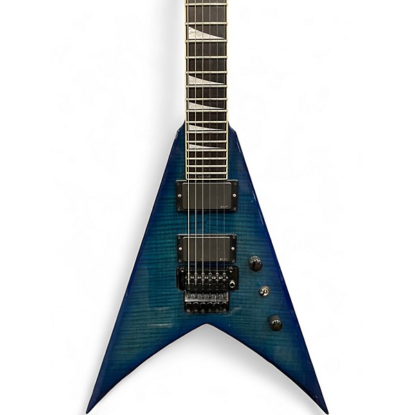 Used Jackson Stars King V Blue Burst Solid Body Electric Guitar