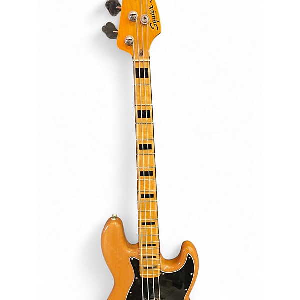 Used Squier Classic Vibe 70s Jazz Bass Natural Electric Bass Guitar