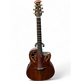 Used Ovation CE44P Celebrity Dark Tiger Eye Acoustic Electric Guitar