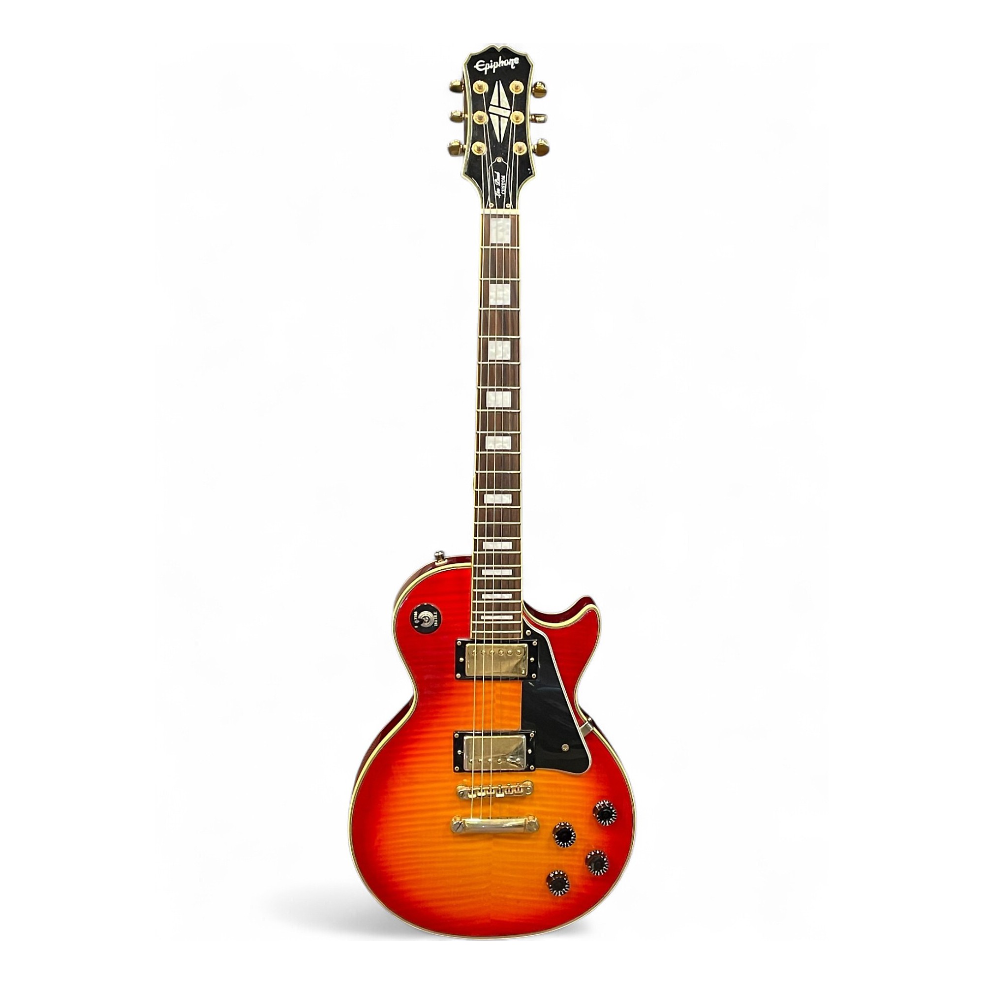 Used Epiphone Les Paul Custom Cherry Sunburst Solid Body