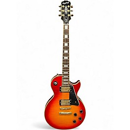 Used Epiphone Les Paul Custom Cherry Sunburst Solid Body Electric Guitar